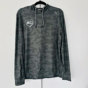 Rhoback Men's Hesi Collegiate Hoodie Green Camo size small